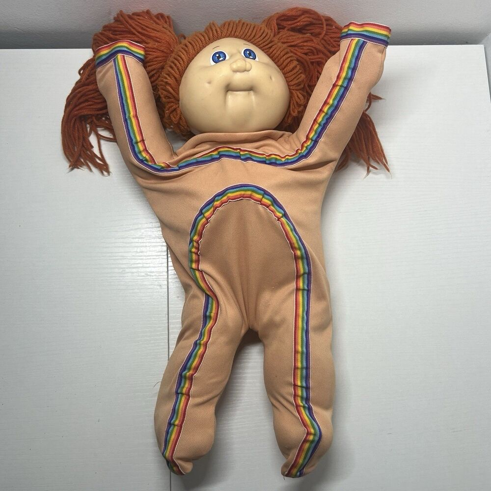Vintage 1983 Coleco Cabbage Patch Kids Doll Red Hair Poseable Wired Rainbow #2